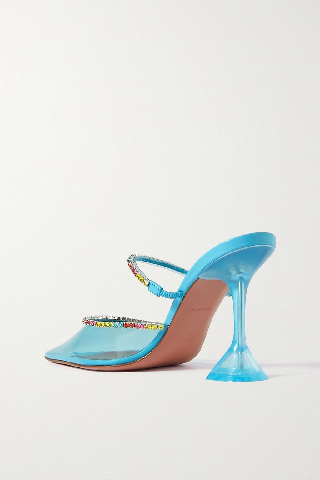 AMINA MUADDI Gilda crystal-embellished PVC pumps