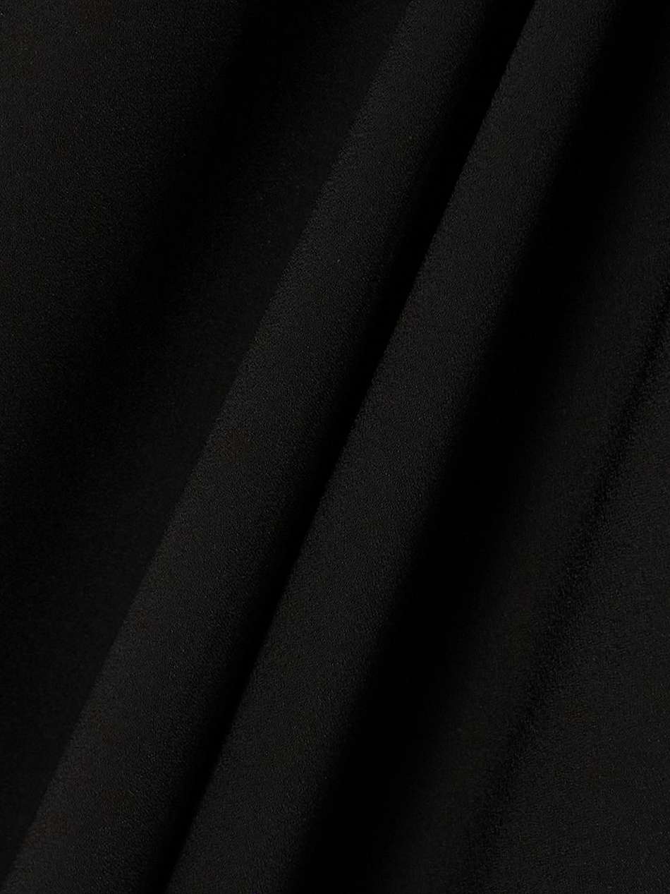 ruched stretch-crepe midi dress