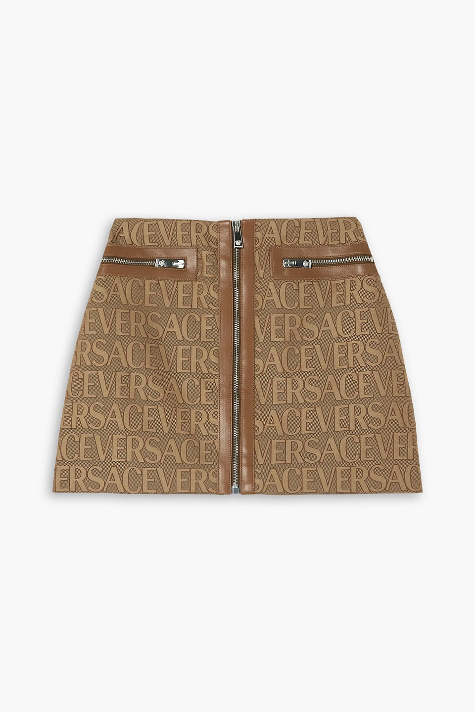 Versace Synthetic Fibers Skirt In Light Brown