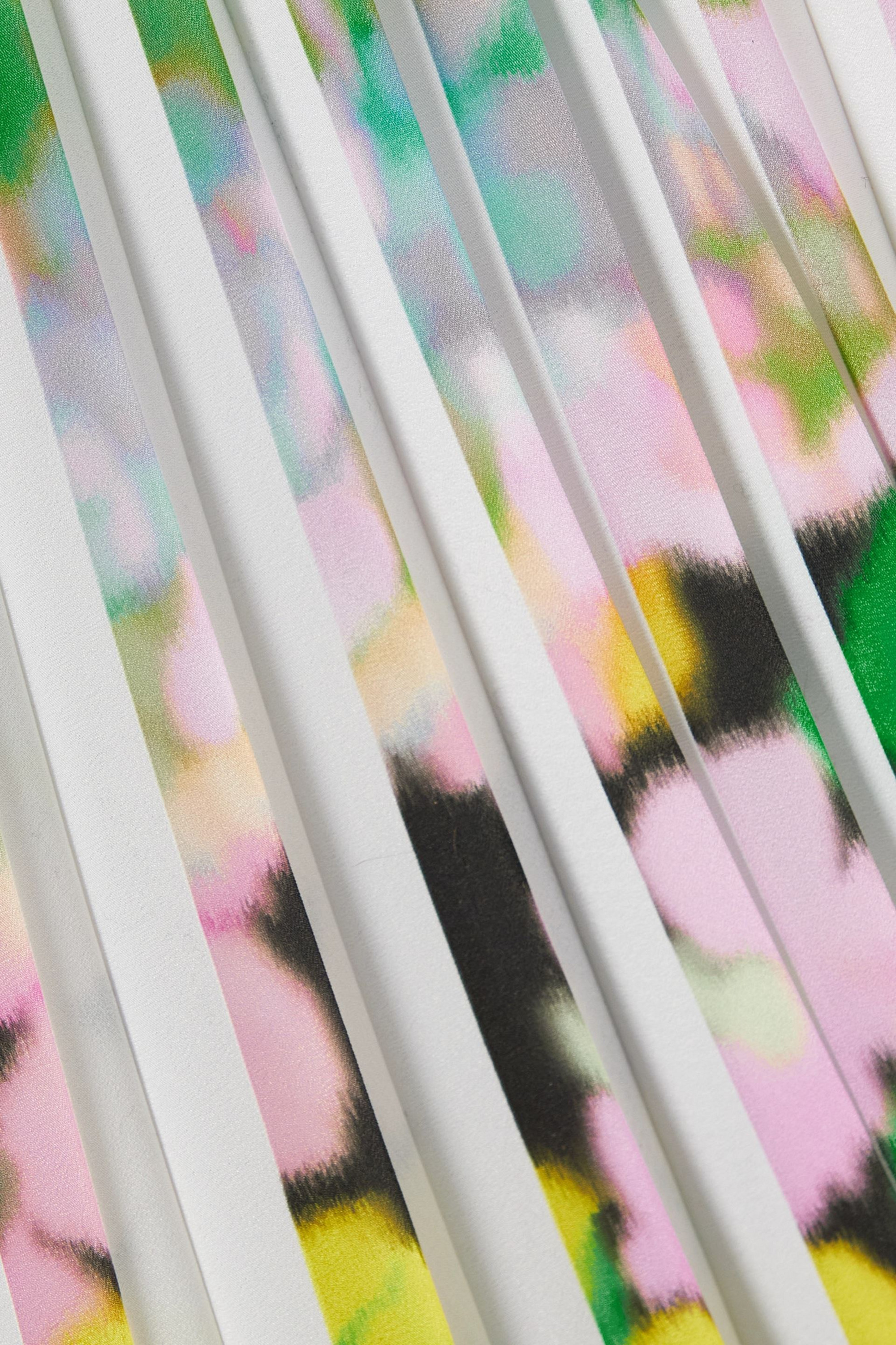 AZ Factory + Lutz Huelle Circe pleated printed crepe de chine dress