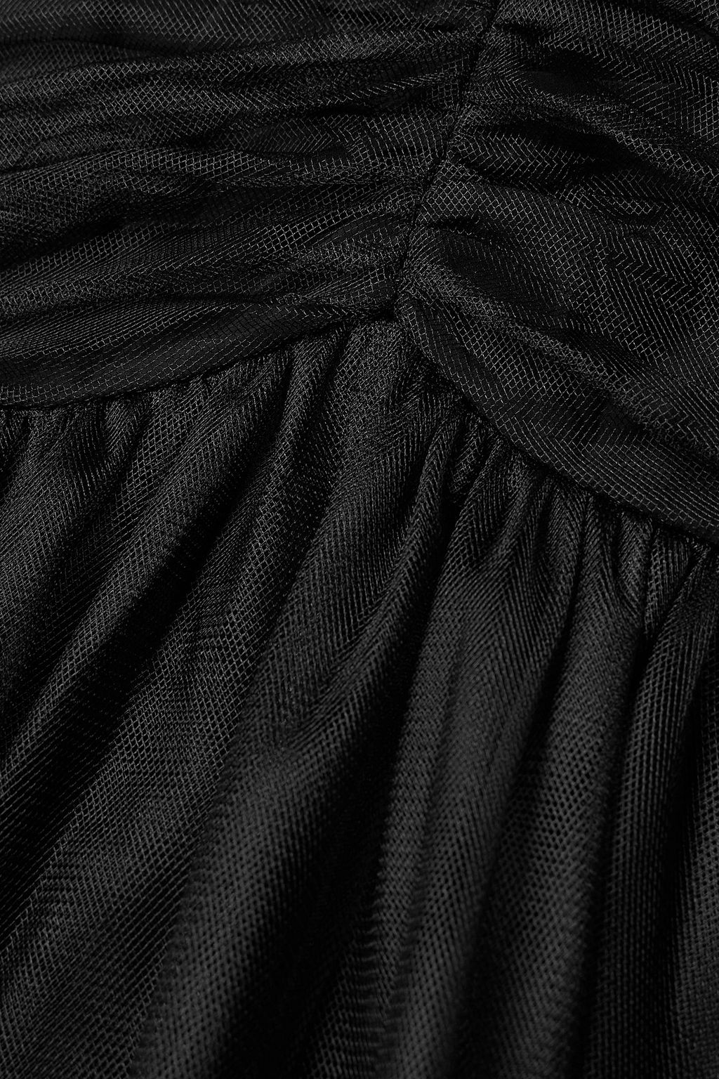 ZIMMERMANN Pussy-bow gathered tulle mini dress