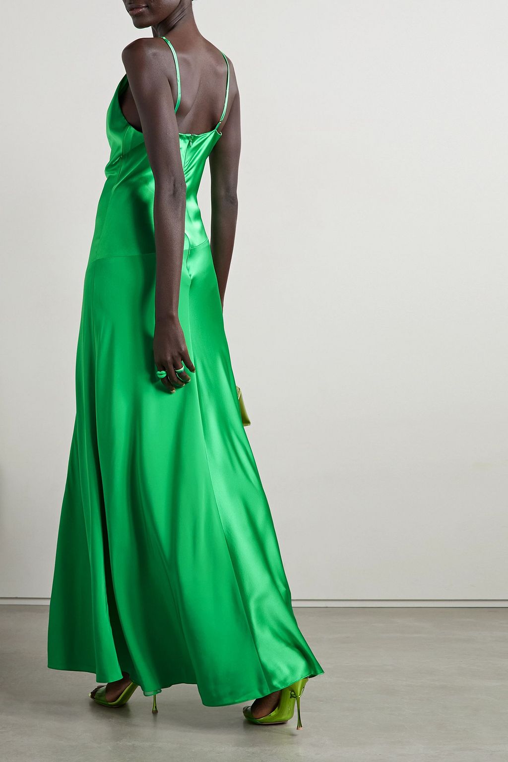 SERGIO HUDSON Silk-satin gown