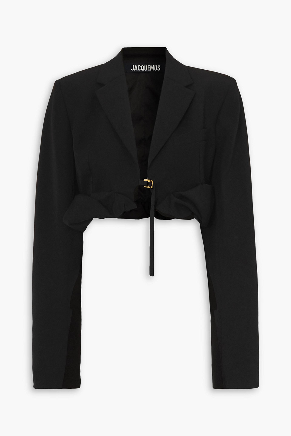 Jacquemus La Veste Croissant Virgin Wool Jacket In Black