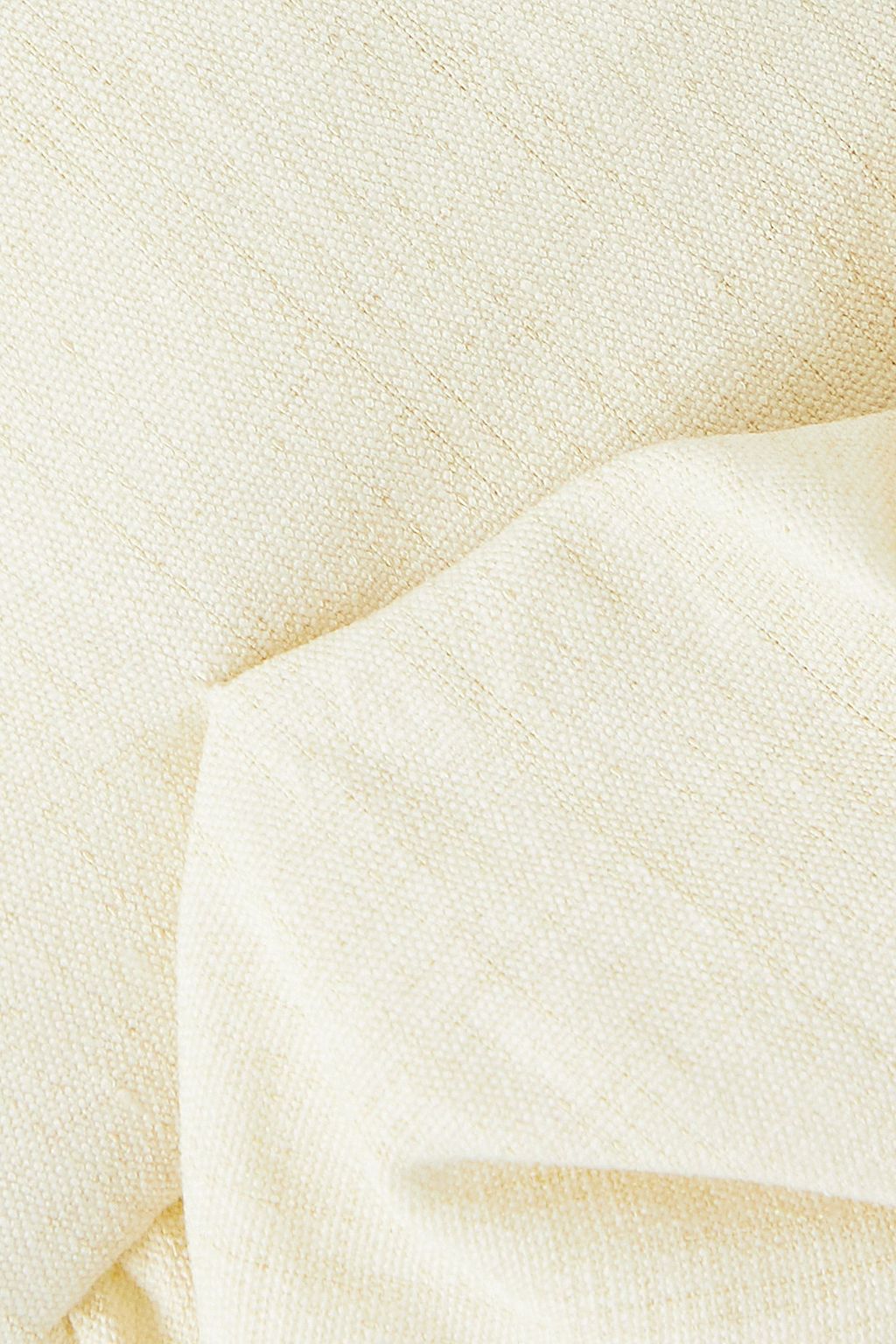 JACQUEMUS بليزر قصير من مزيج الكتان بتصميم كرواسون