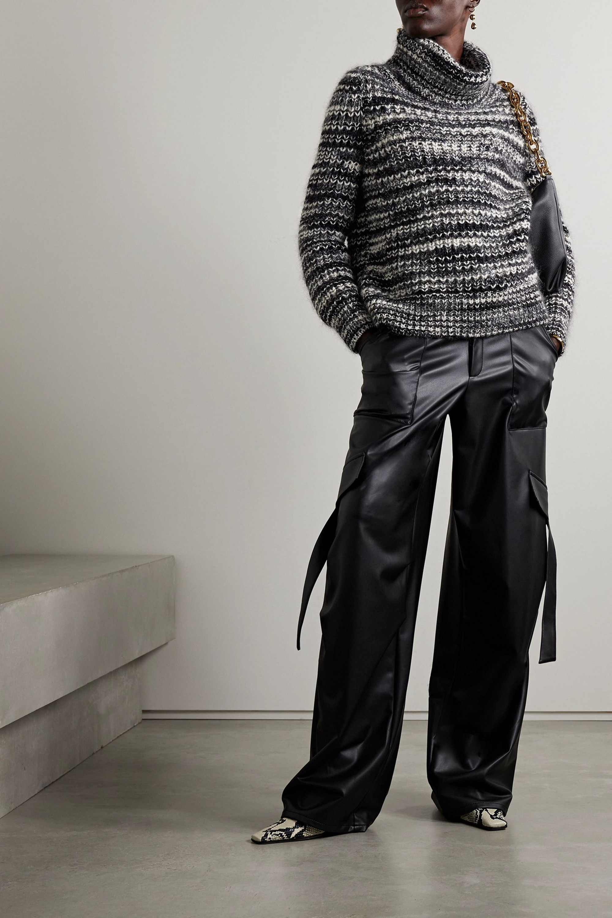 Zimmermann Lyrical space-dyed wool-blend turtleneck sweater