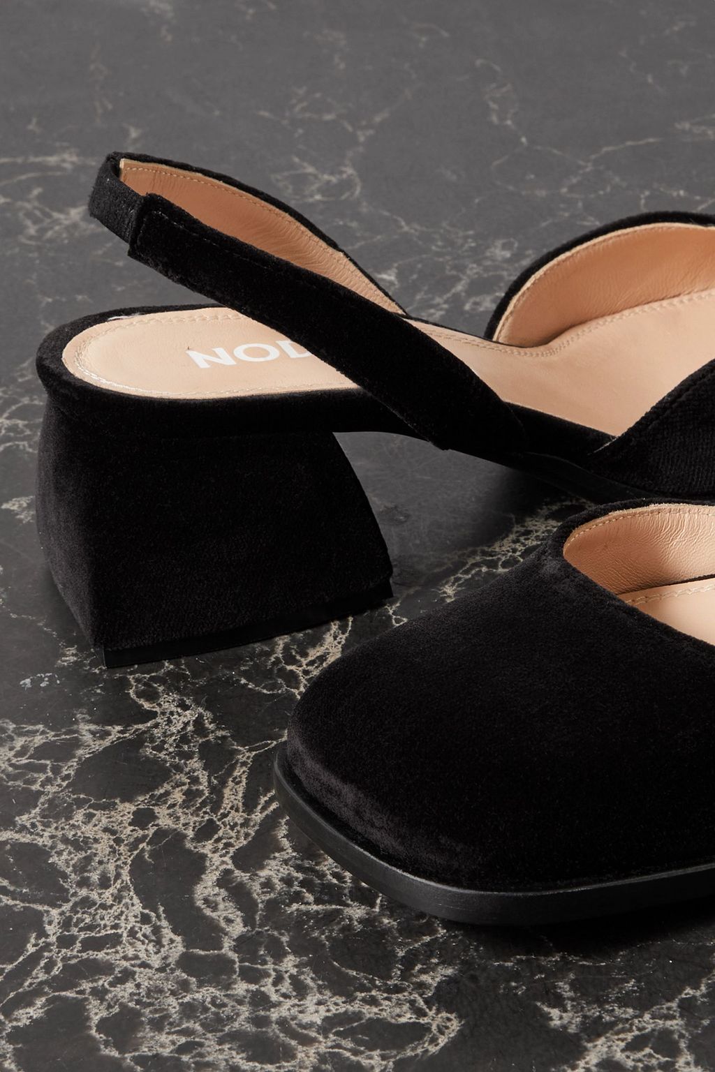 NODALETO Bulla Jones velvet slingback pumps