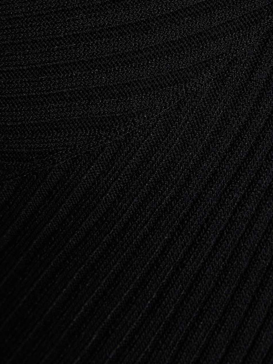 cutout twisted ribbed-knit mini dress