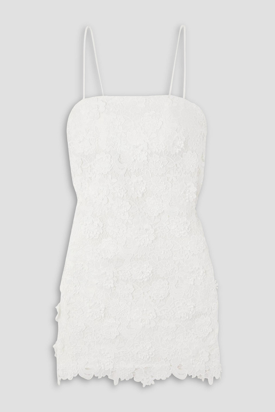 Raie guipure lace mini dress