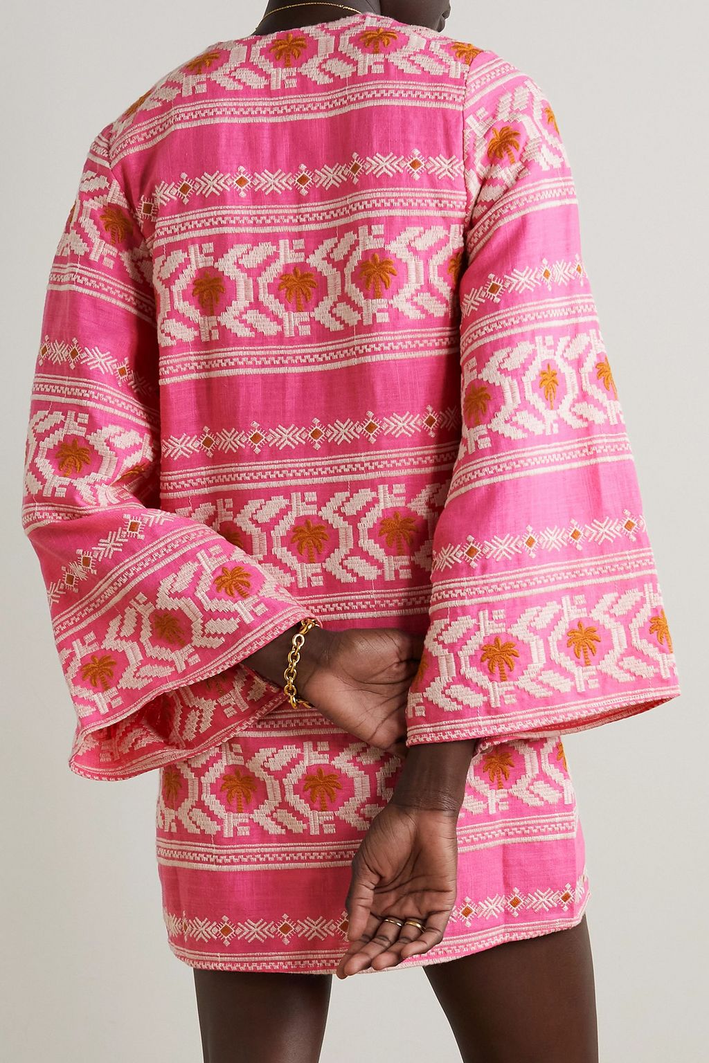 JOHANNA ORTIZ Apurimac embroidered jacquard kaftan