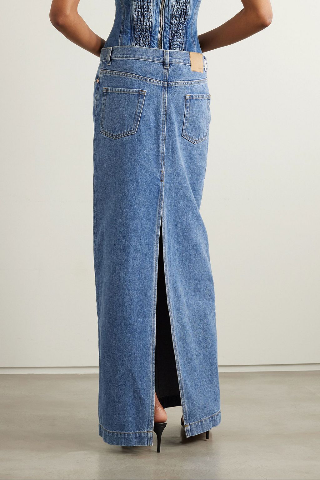 MAGDA BUTRYM Denim maxi skirt