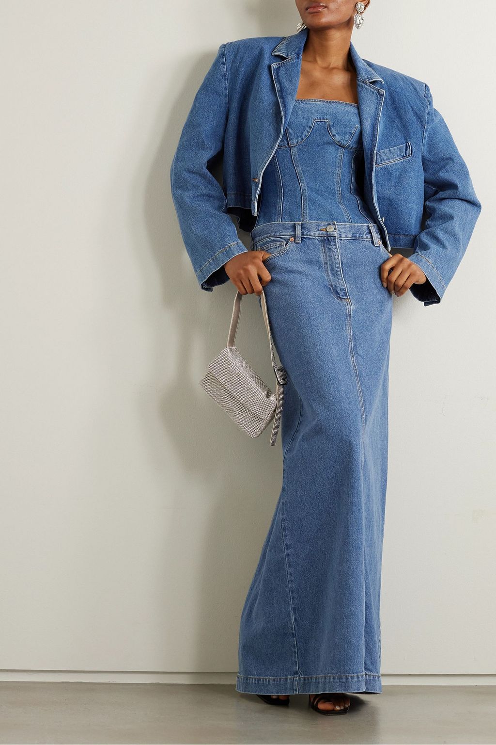 MAGDA BUTRYM Denim maxi skirt