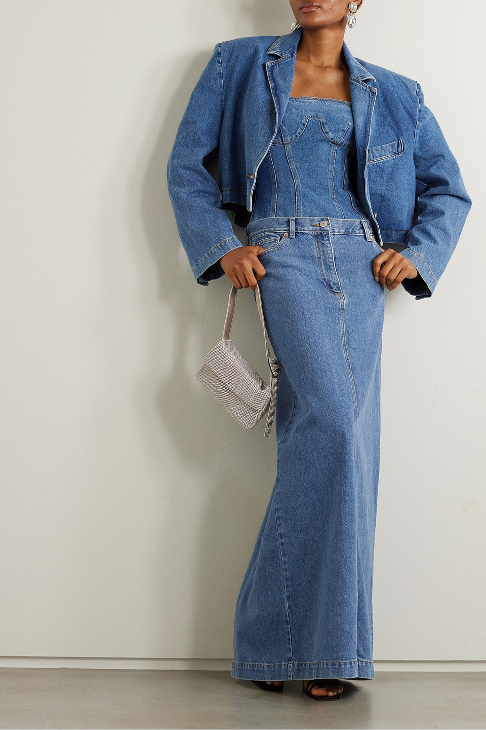  Magda Butrym - Maxi-jeansrock - Blau - Fr 40 