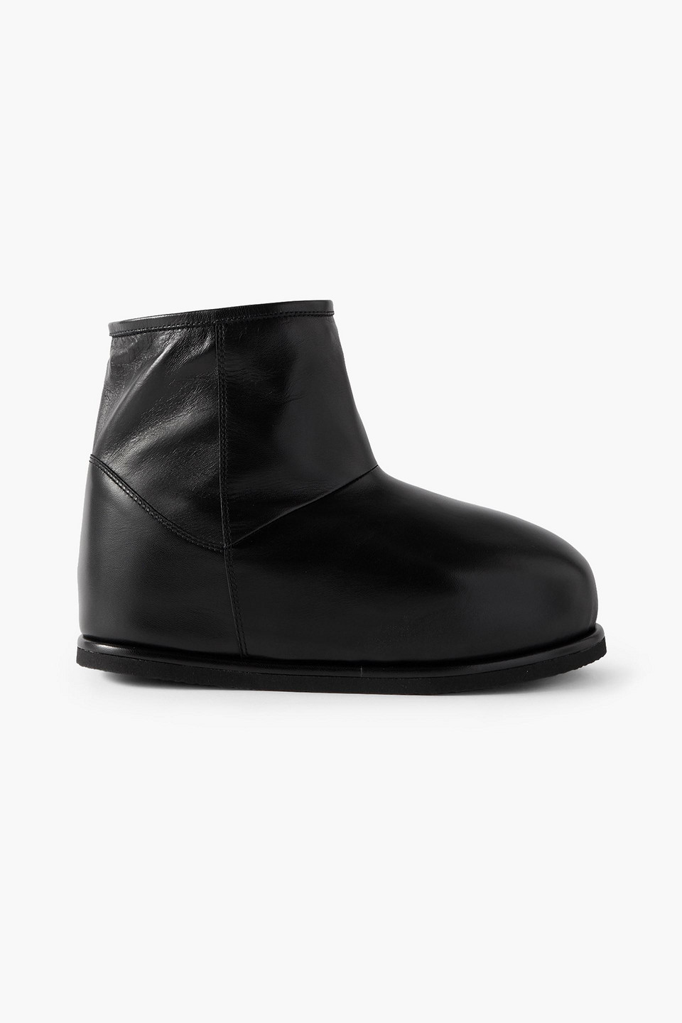 Heidi shearling-lined leather ankle boots