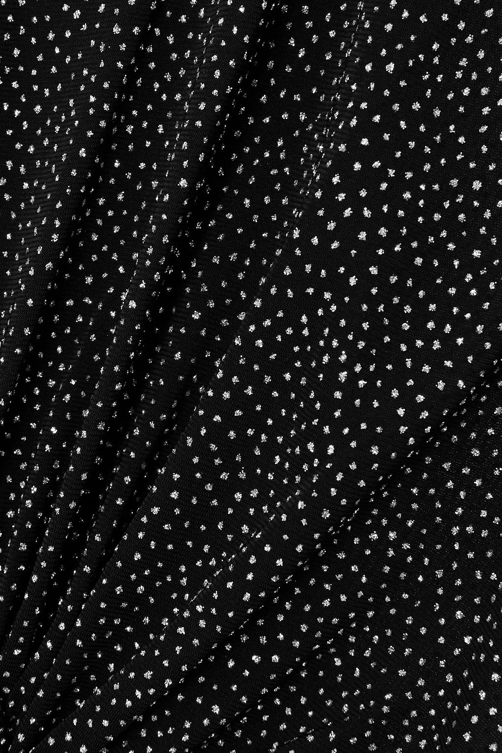 NENSI DOJAKA Cutout glittered stretch-jersey maxi dress