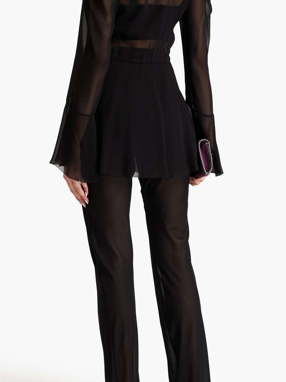 ruffled georgette blouse
