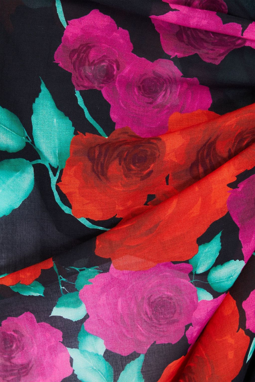MAGDA BUTRYM Floral-print cotton-voile pareo