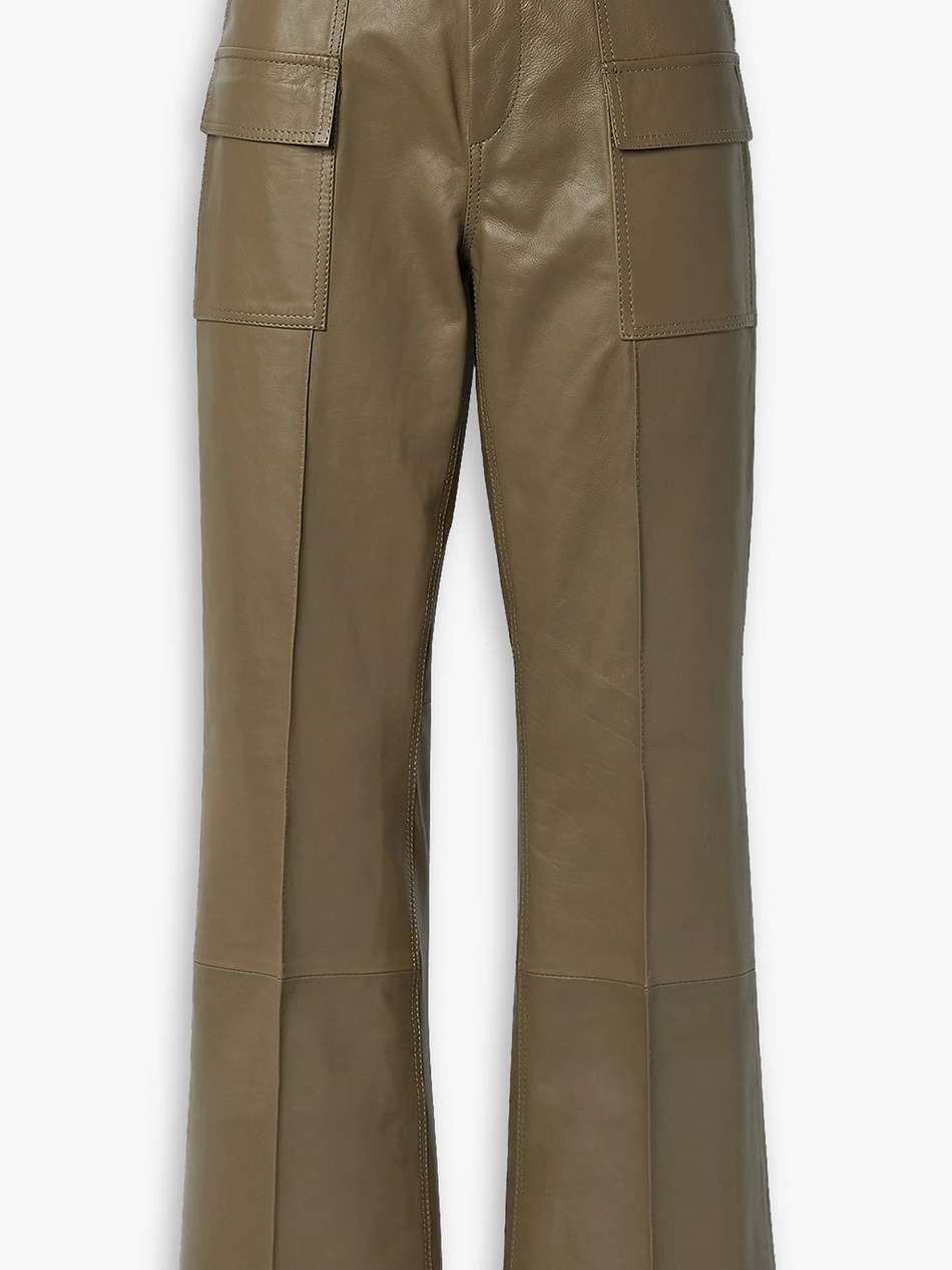 geremy leather wide-leg pants
