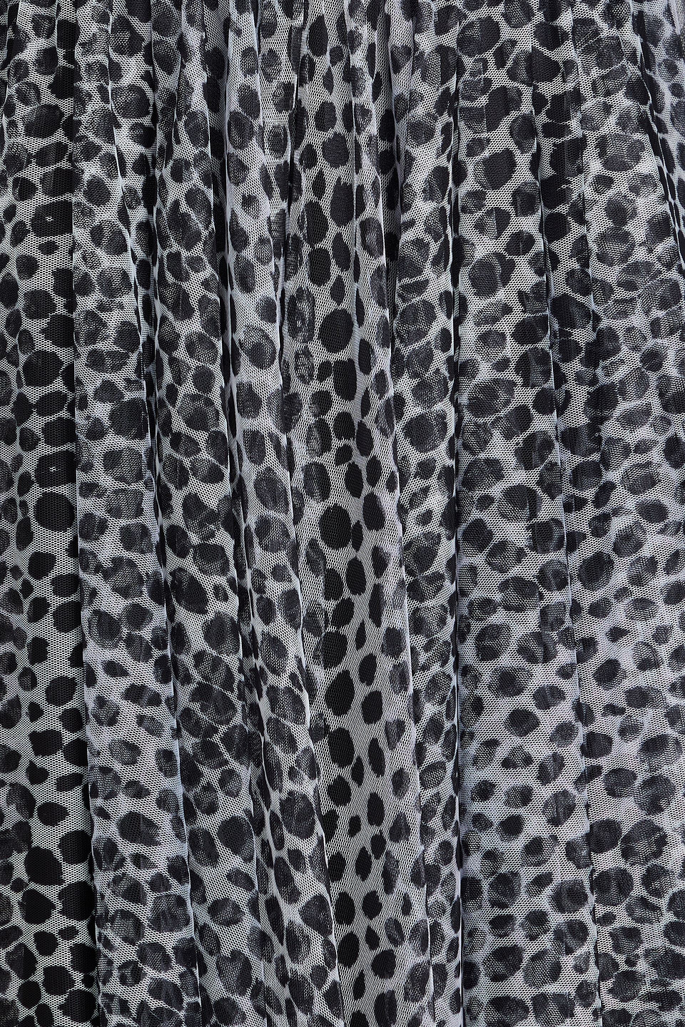 PHILOSOPHY DI LORENZO SERAFINI GATHERED LEOPARD-PRINT TULLE MINI DRESS