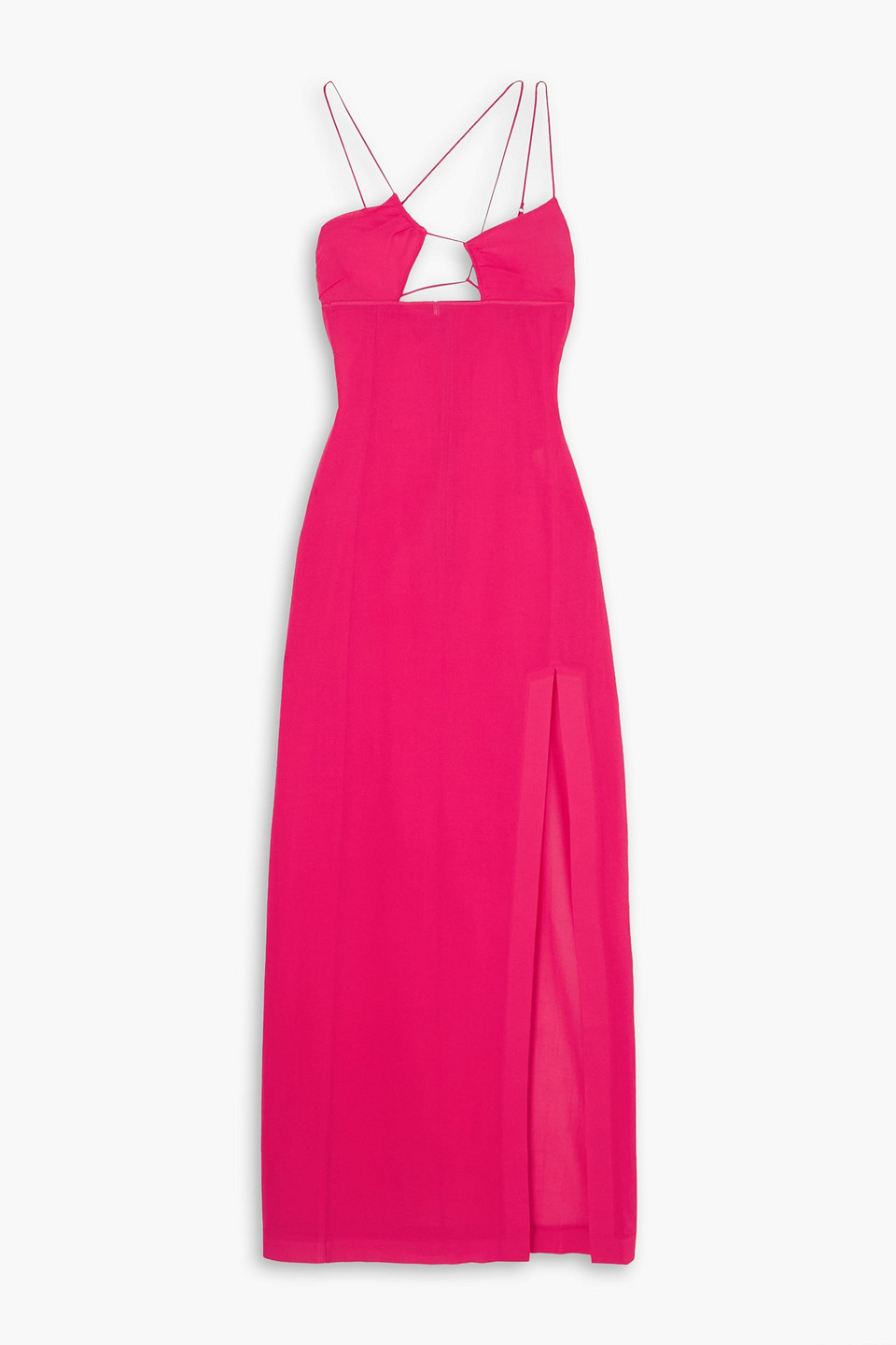 Nensi Dojaka Robe Longue Fluide In Fuchsia