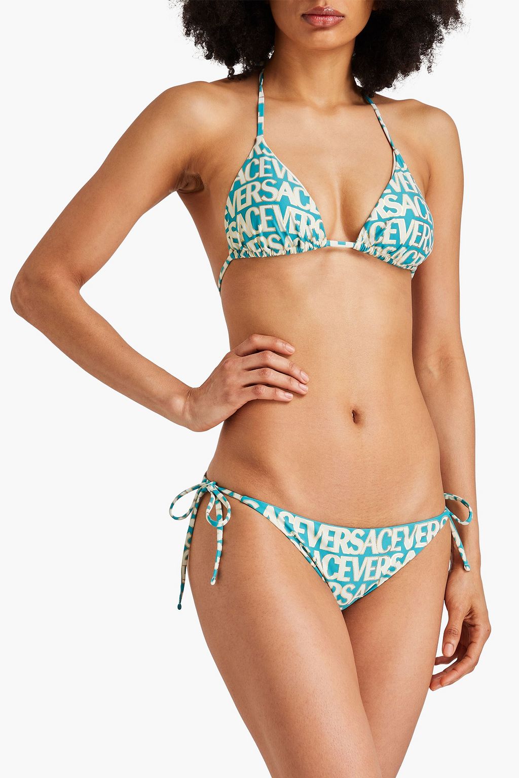 VERSACE Printed low-rise bikini briefs