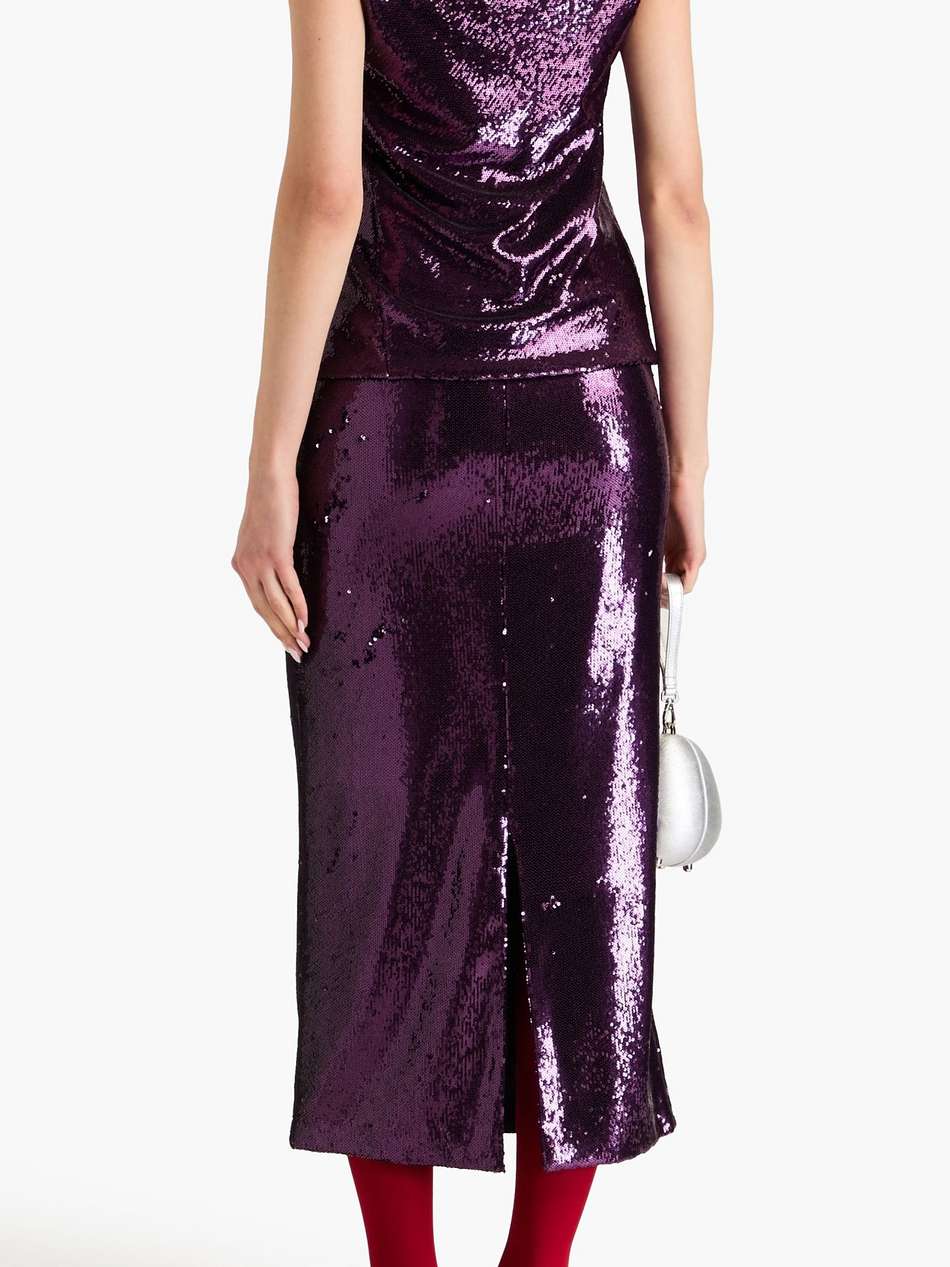 sequined tulle top