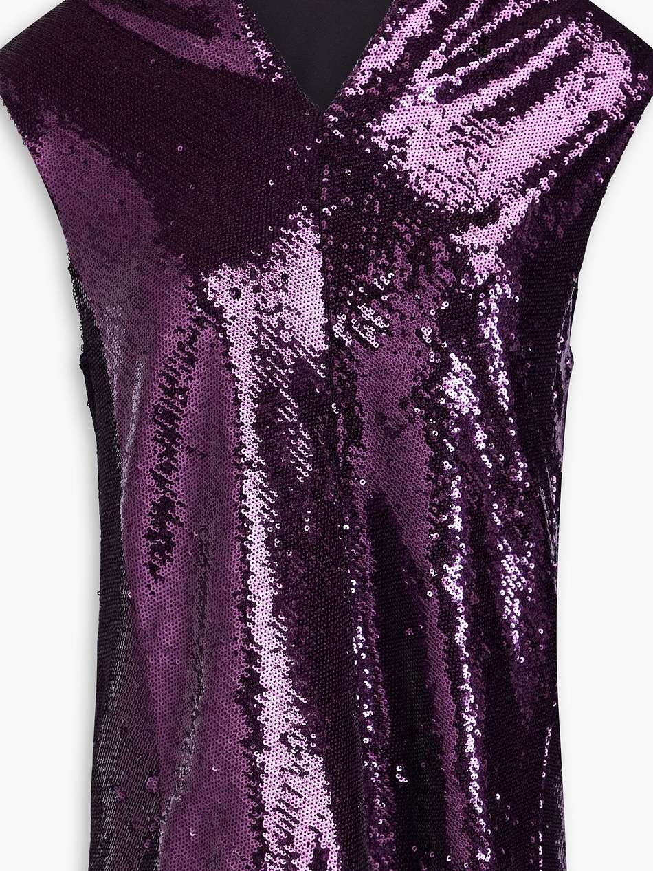 sequined tulle top