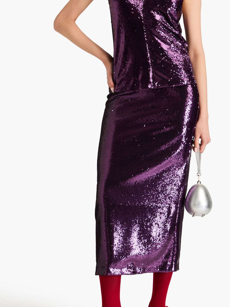 sequined tulle top