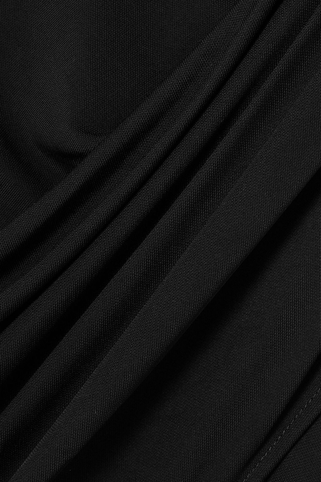 HELMUT LANG تنورة درابيه من جيرسي مطاط بقصّة غير متماثلة