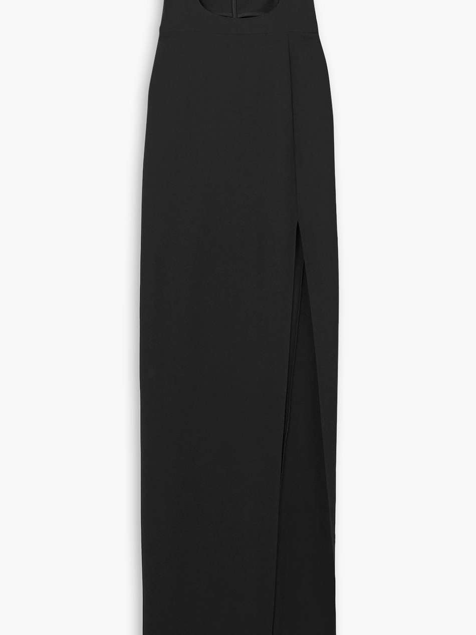 strapless cutout stretch-jersey maxi dress