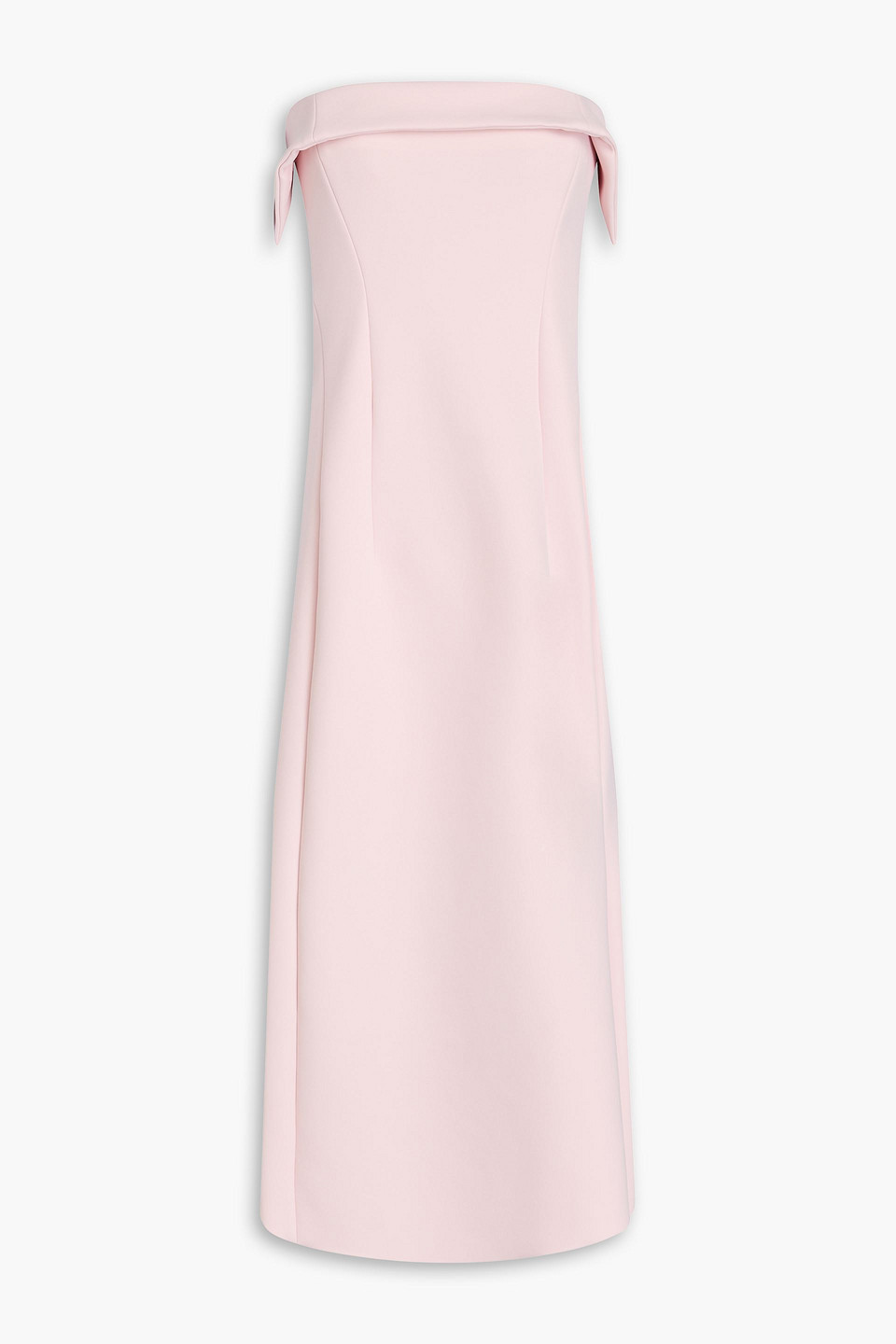 Philosophy Di Lorenzo Serafini Strapless Ponte Midi Dress In Pastel Pink