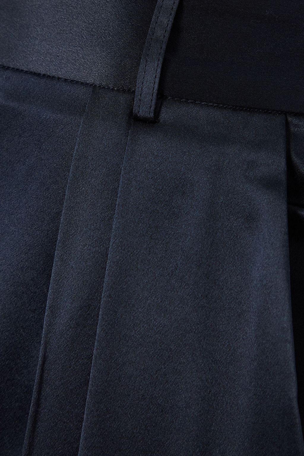 MICHAEL LO SORDO Boy pleated silk-satin wide-leg pants