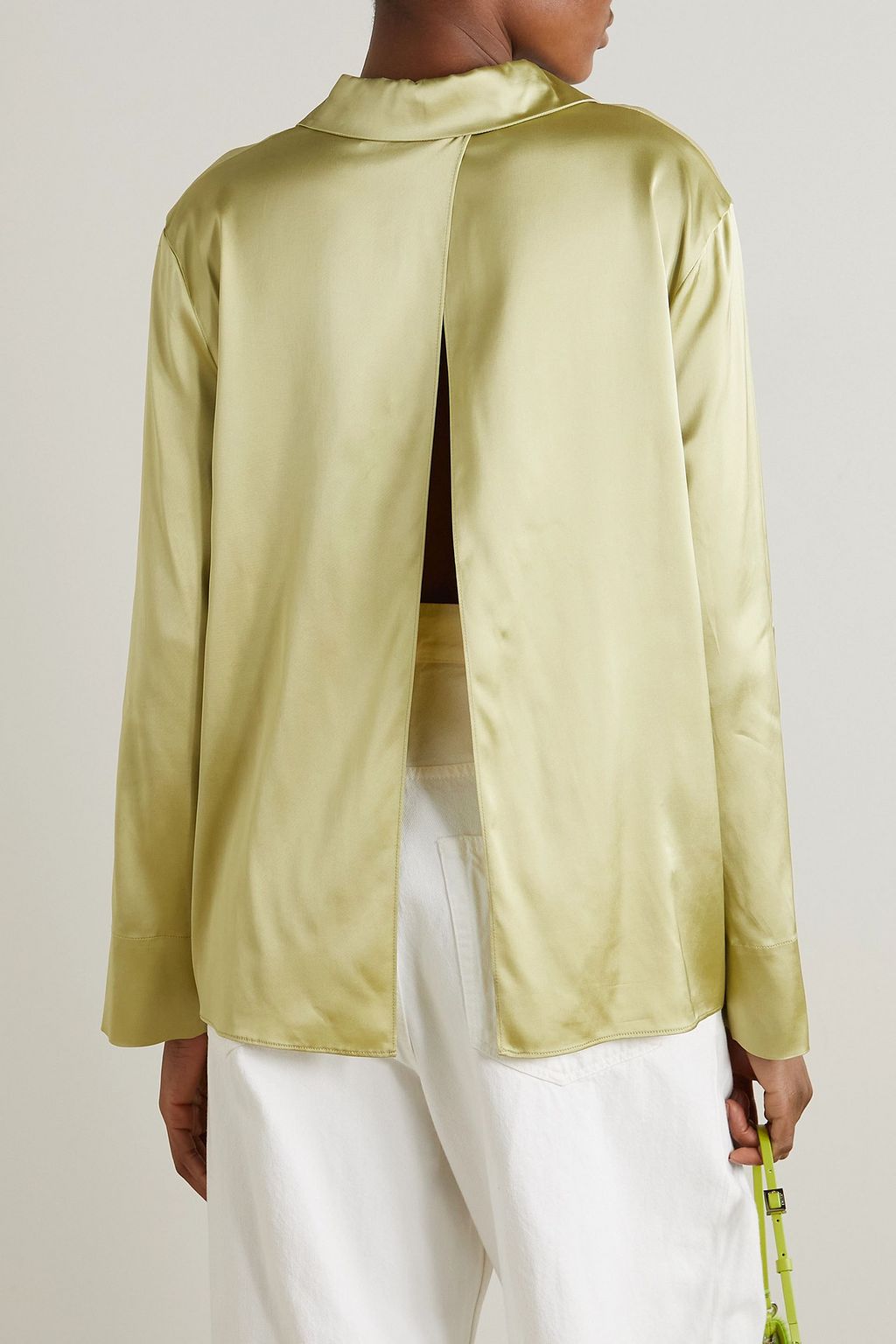 JACQUEMUS Embellished satin top