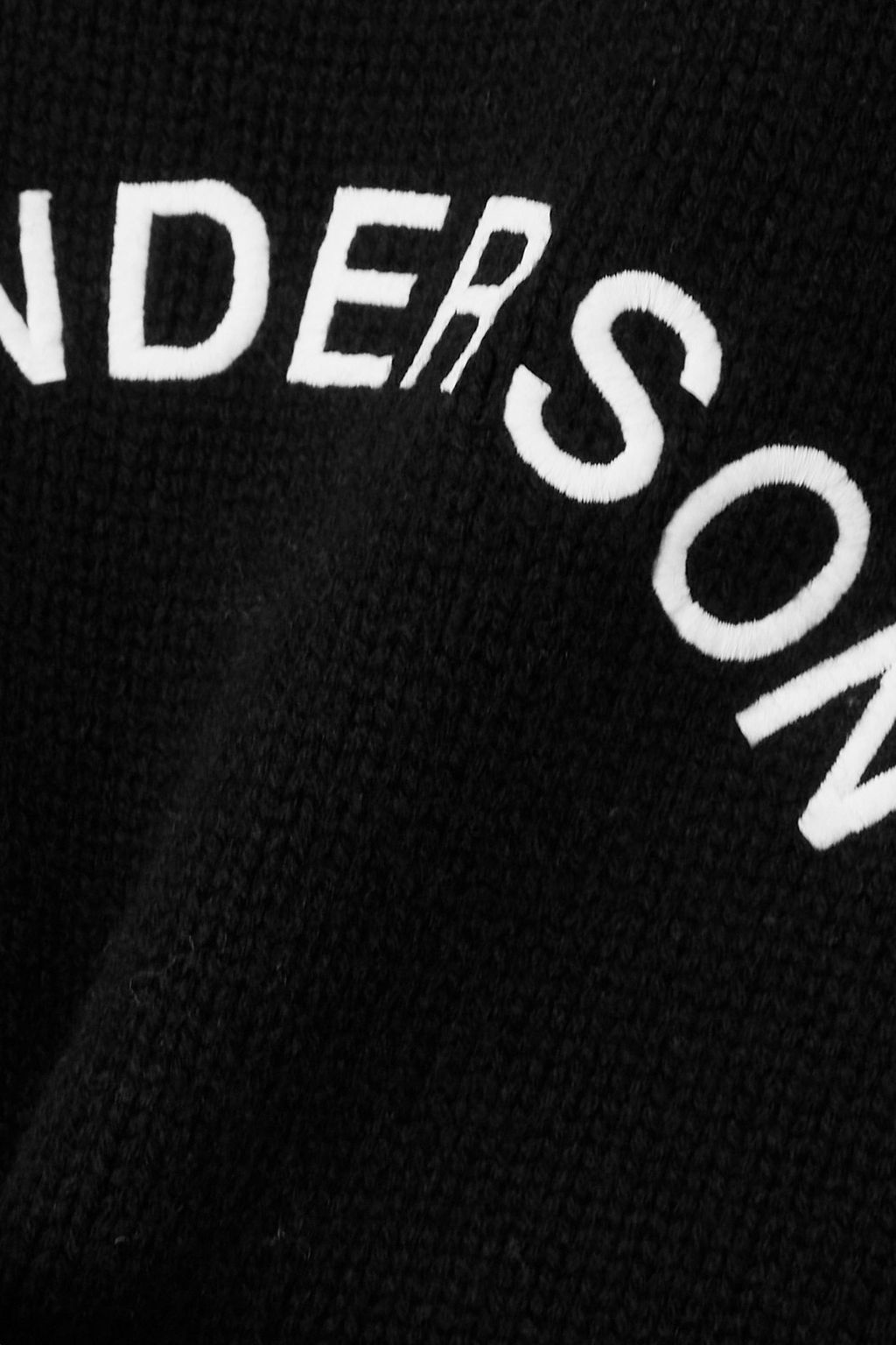 JW ANDERSON Cropped embroidered wool and cashmere-blend sweater