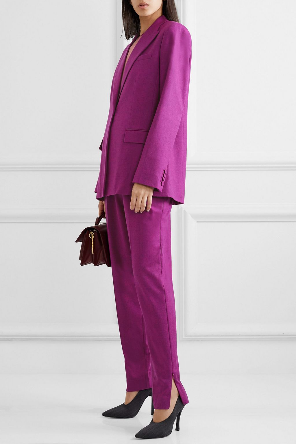 ROKSANDA Palmira wool-blend twill tapered pants