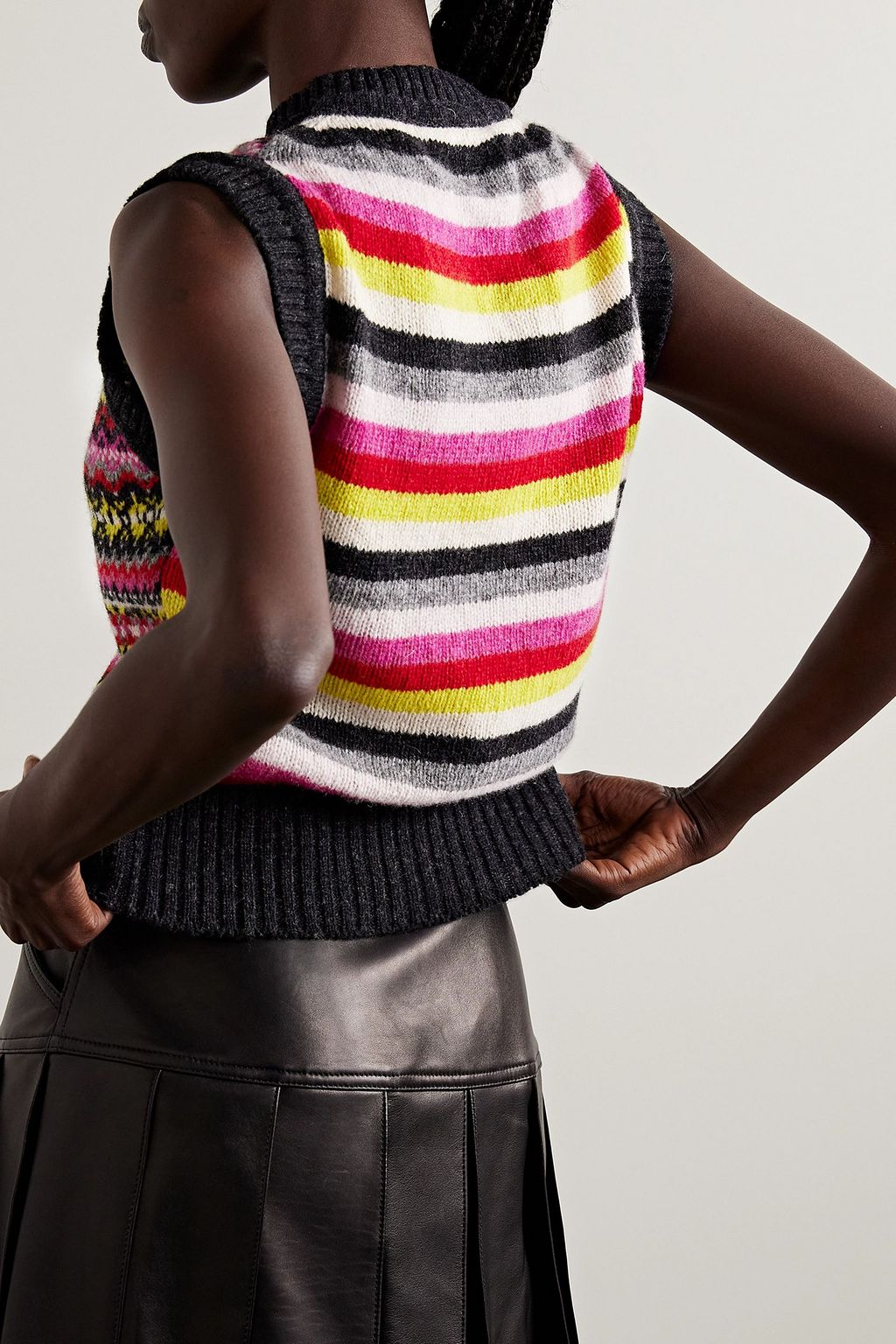 MOLLY GODDARD Jen Fair Isle intarsia wool vest