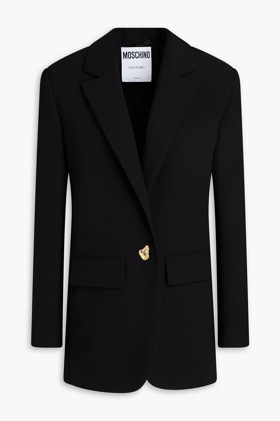 Moschino Stretch-cady Blazer In Black