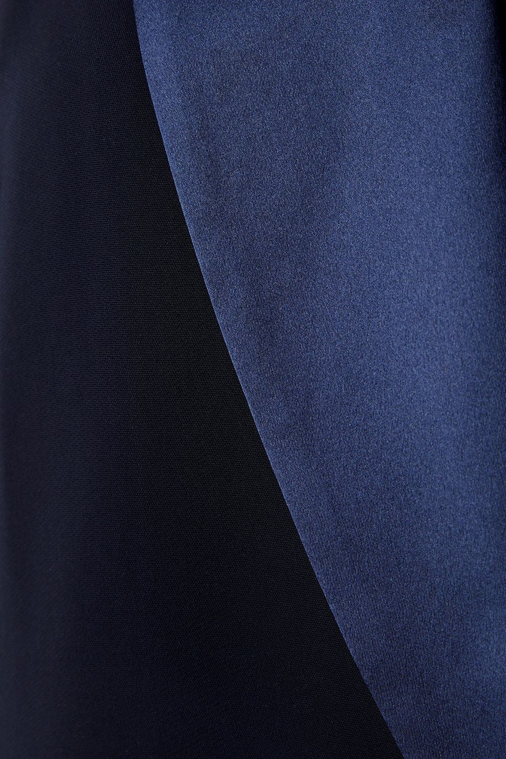 SERGIO HUDSON Double-breasted satin-trimmed crepe blazer