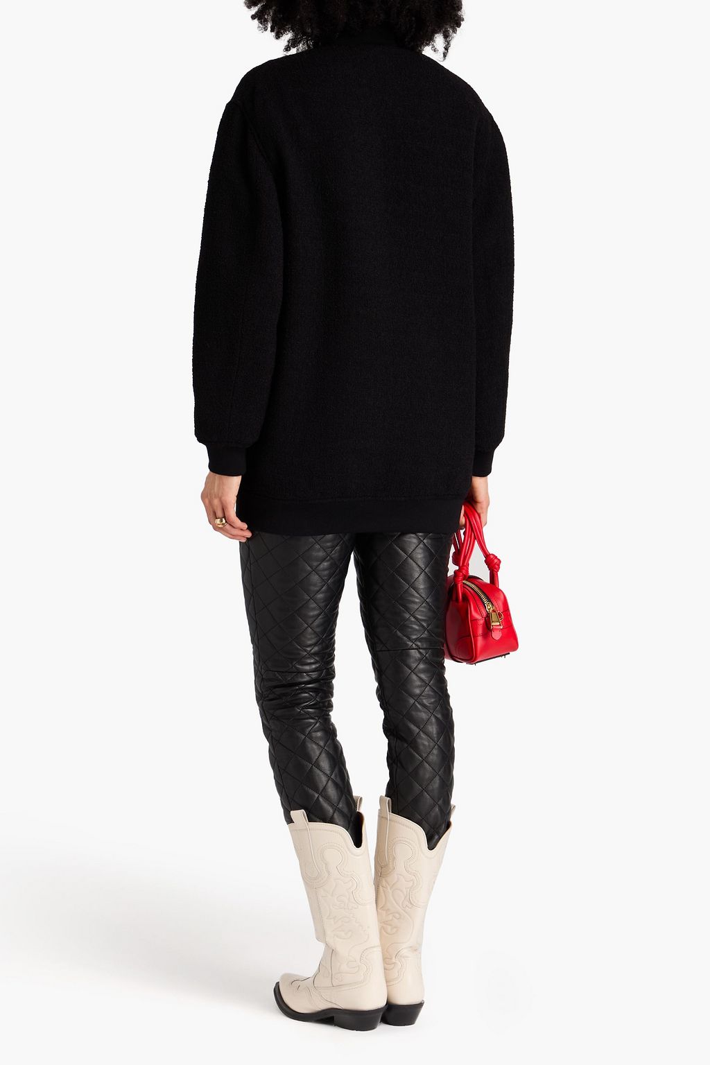 MOSCHINO Wool-blend bouclé jacket