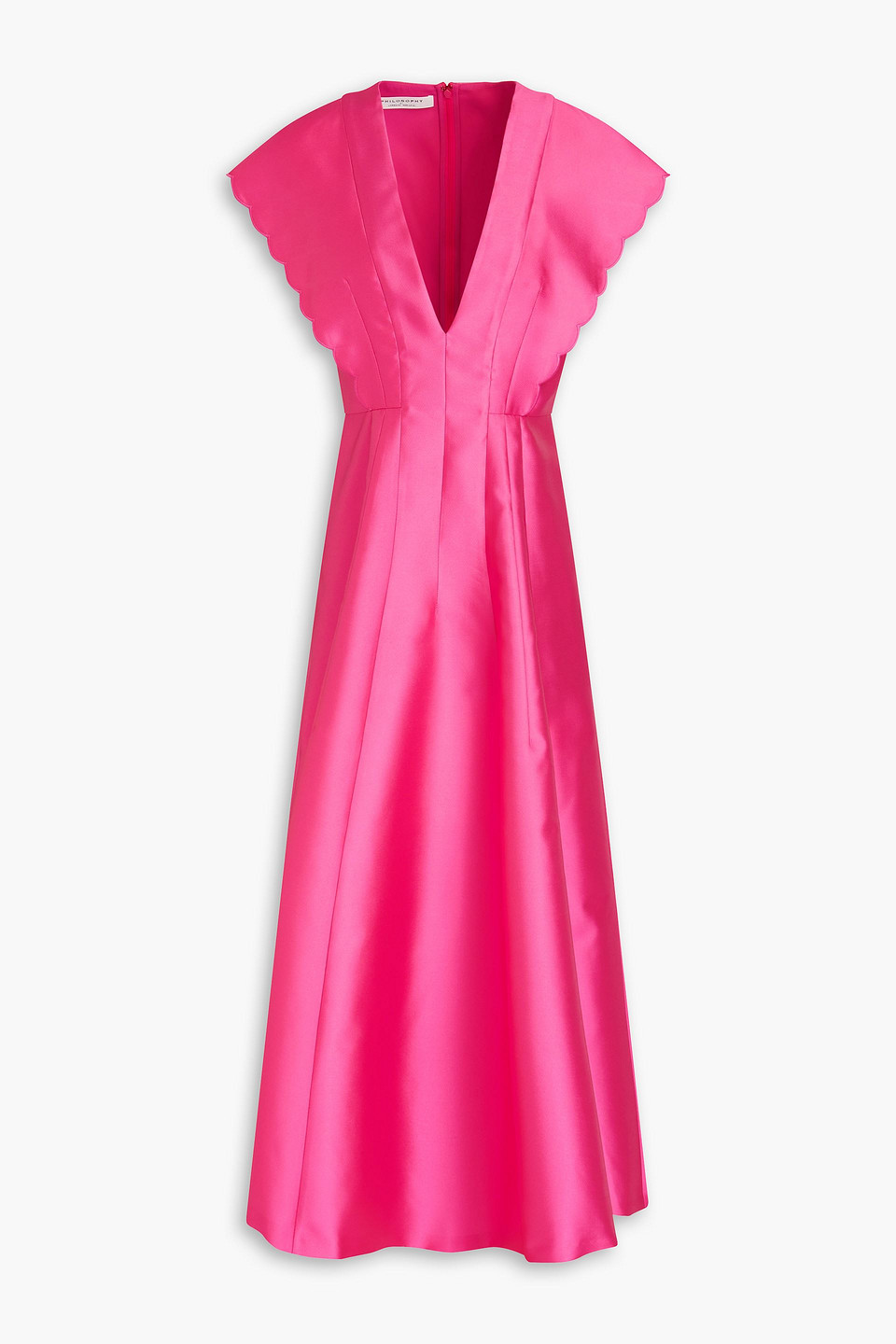 Philosophy Di Lorenzo Serafini Mikado Midi Dress In Pink