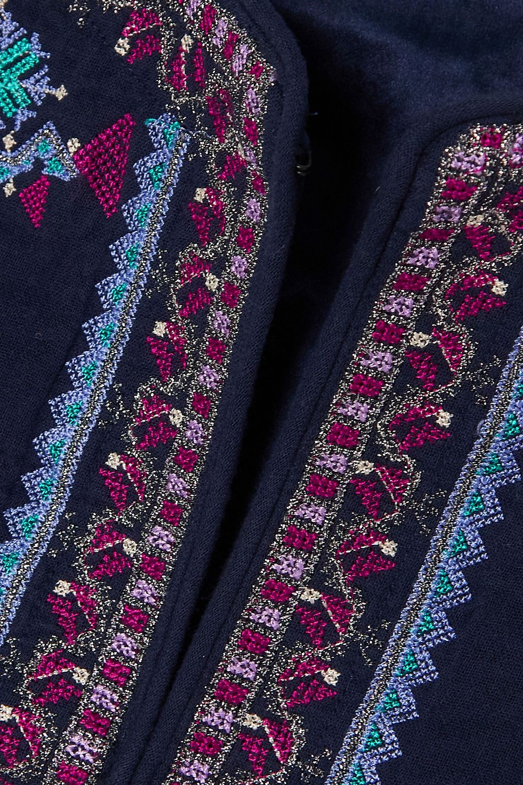 ISABEL MARANT فيست «كروز» قصير من القطن بتصميم مطرز