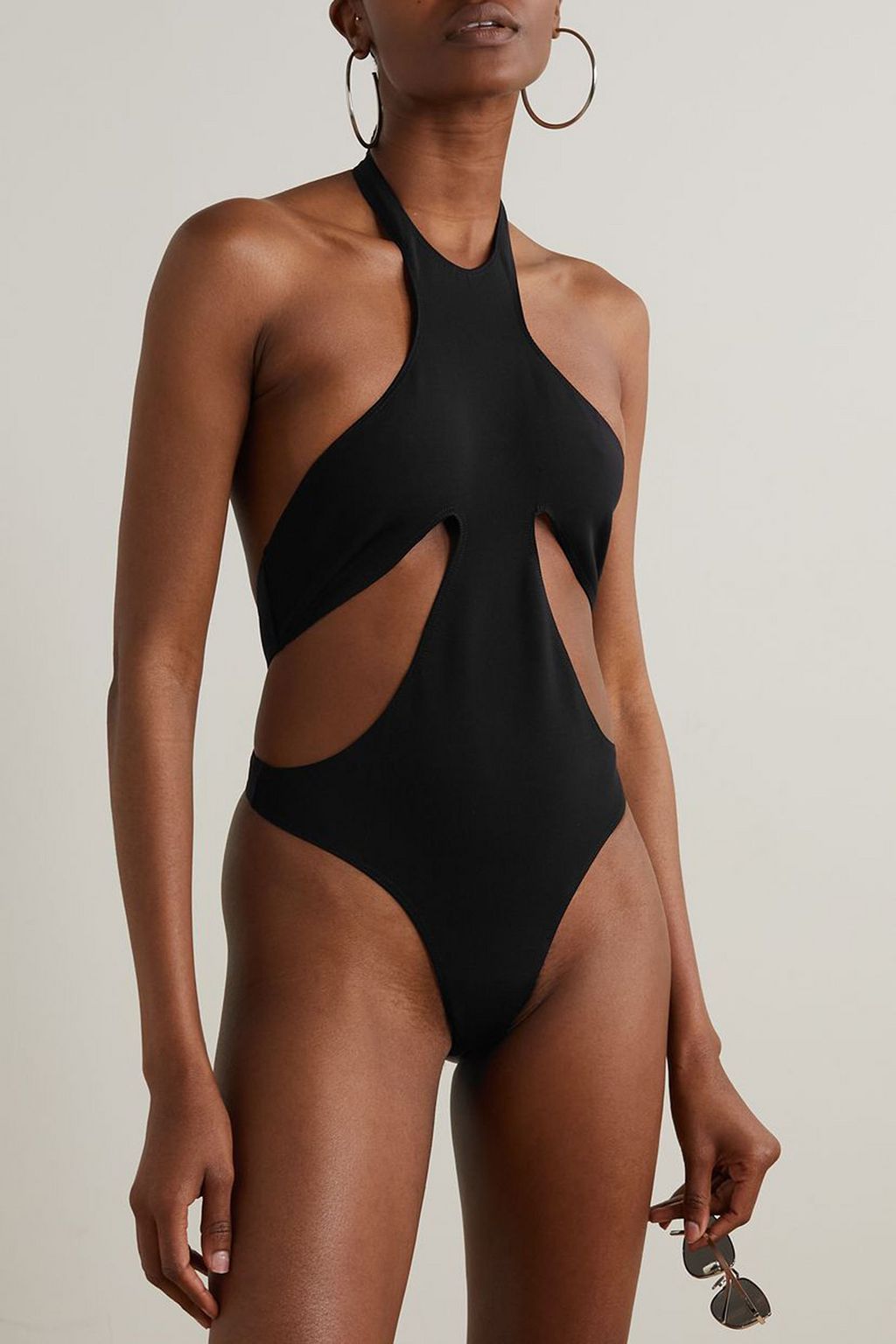 MUGLER 컷아웃 디테일 스윔수트