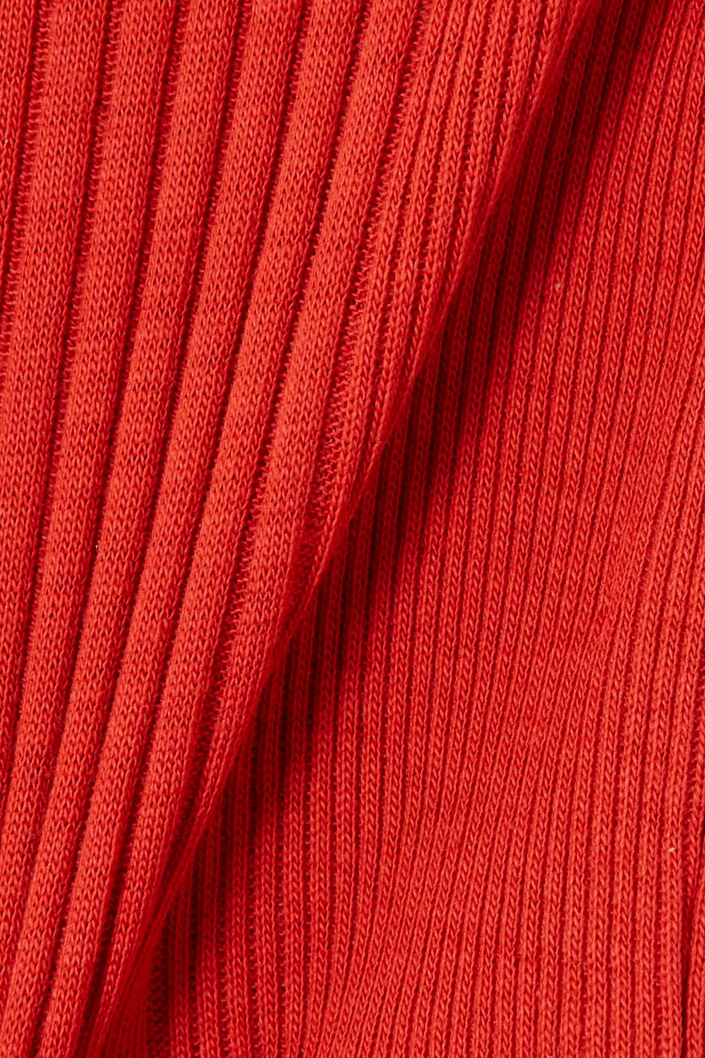 JACQUEMUS Caraco ribbed cotton bodysuit