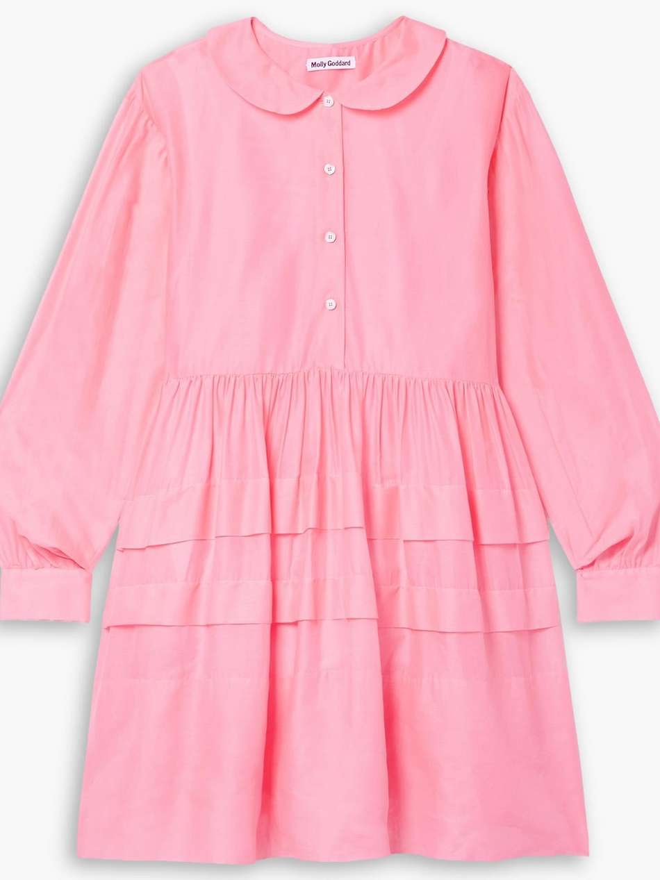 phoebe tiered cotton mini dress