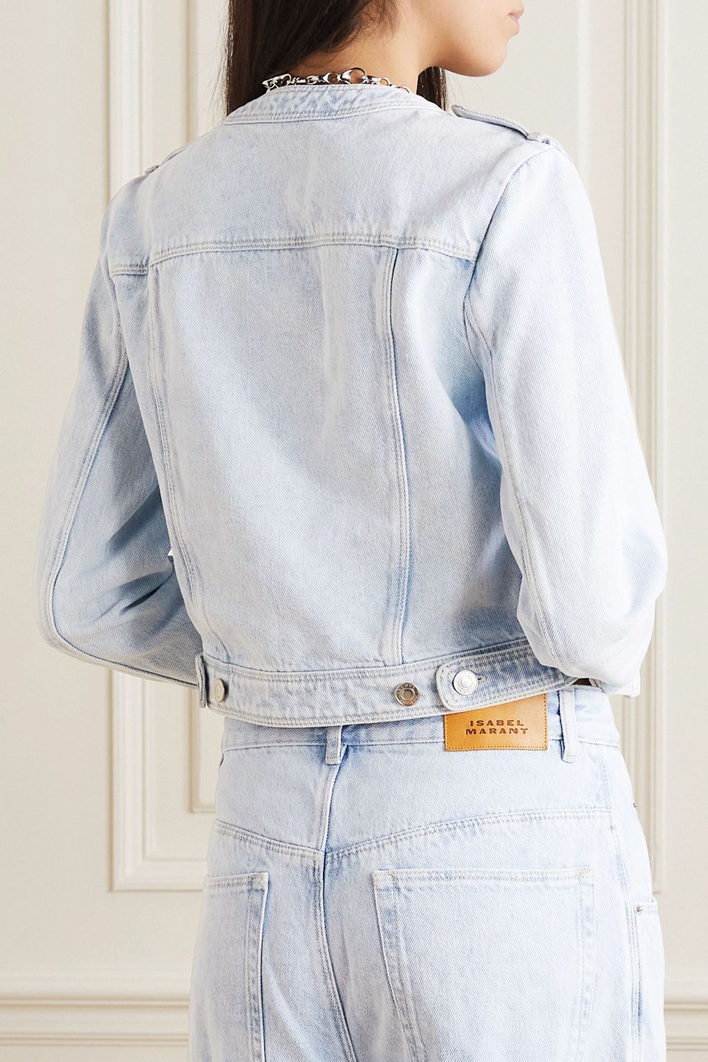 ISABEL MARANT Valene cropped denim jacket
