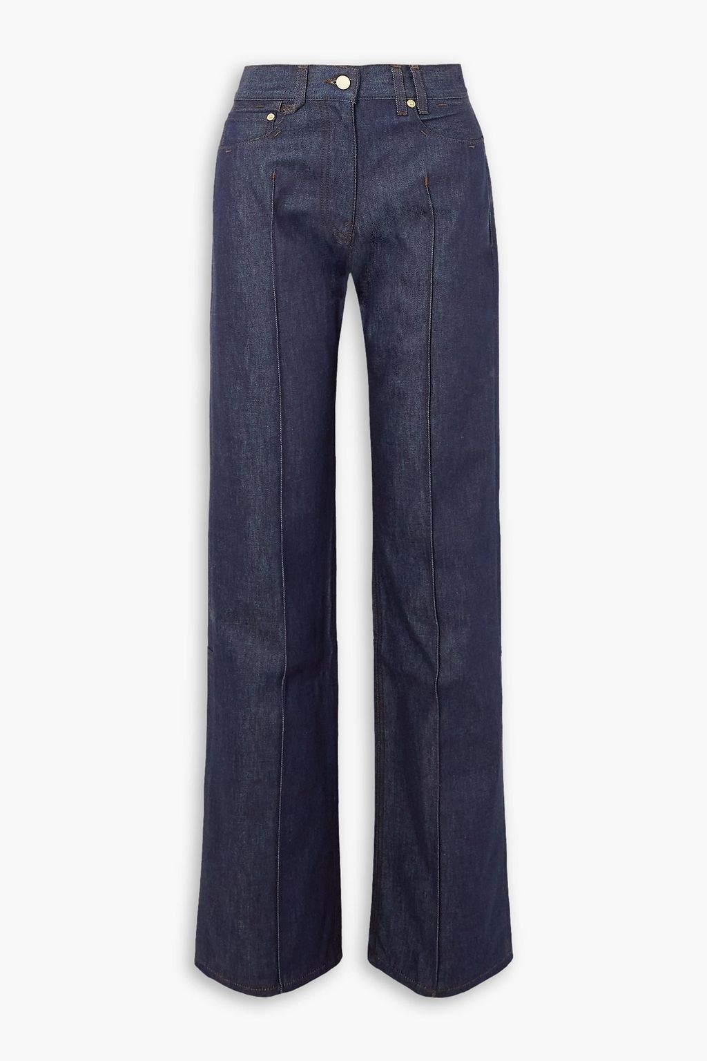 JACQUEMUS Le Raphia embroidered beaded straight leg jeans THE OUTNET