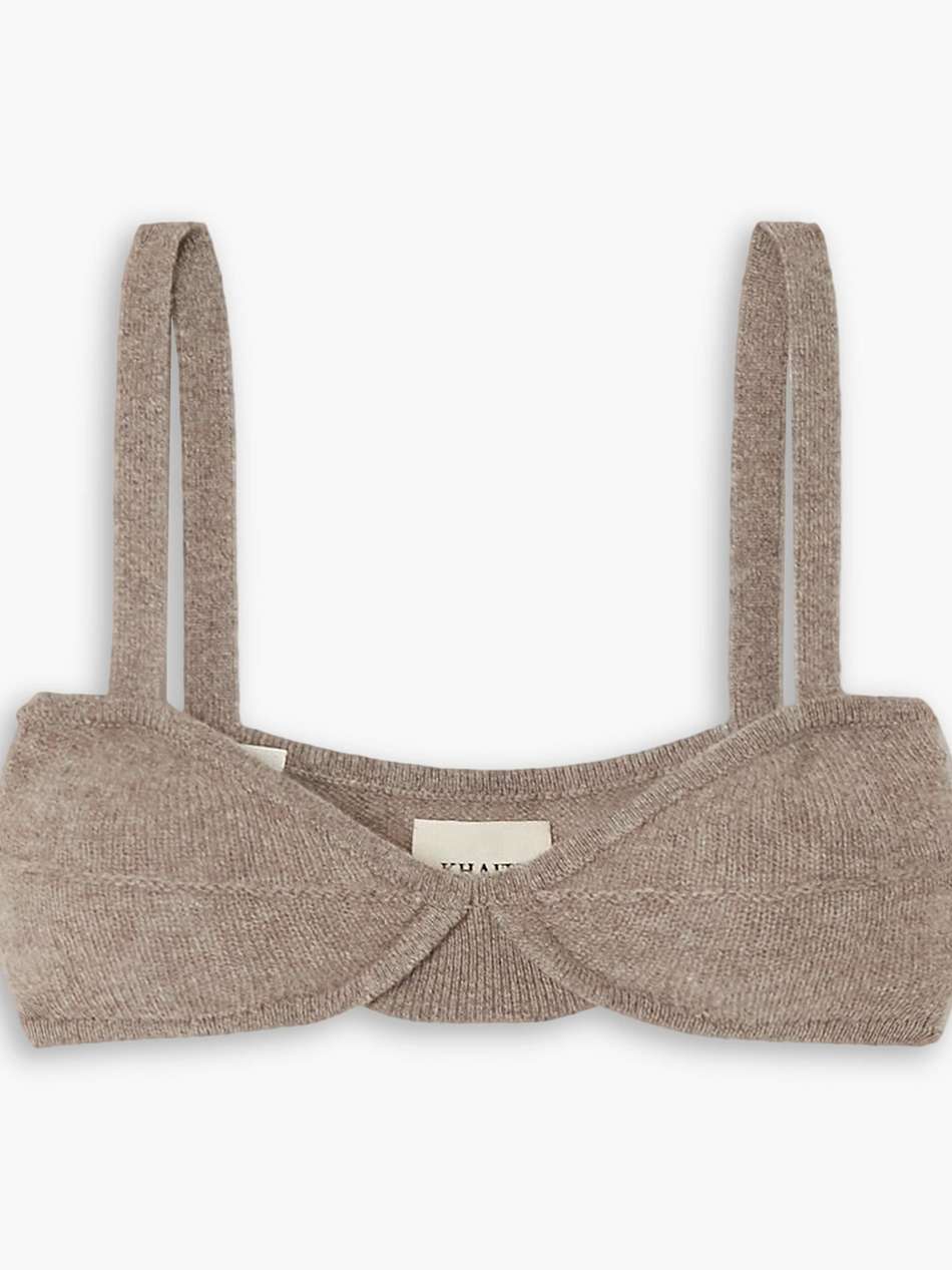 eda cashmere soft-cup bra top