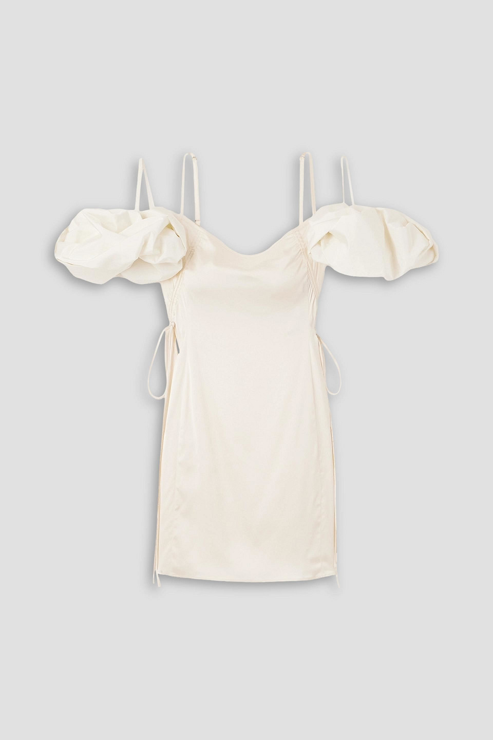 Jacquemus Off-white Le Chouchou 'la Mini Robe Chouchou' Minidress In Ivory