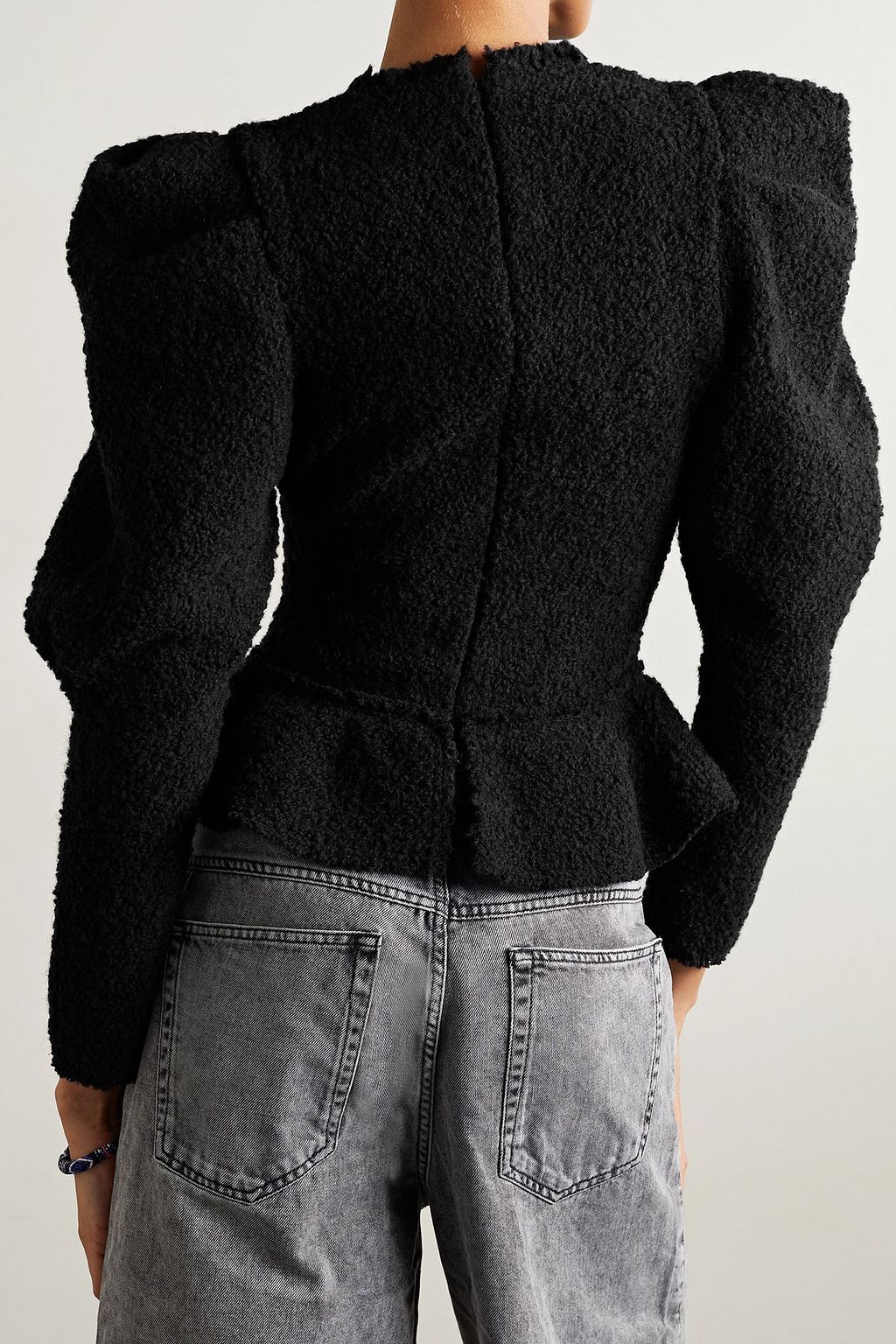 ISABEL MARANT Giamili bouclé peplum top