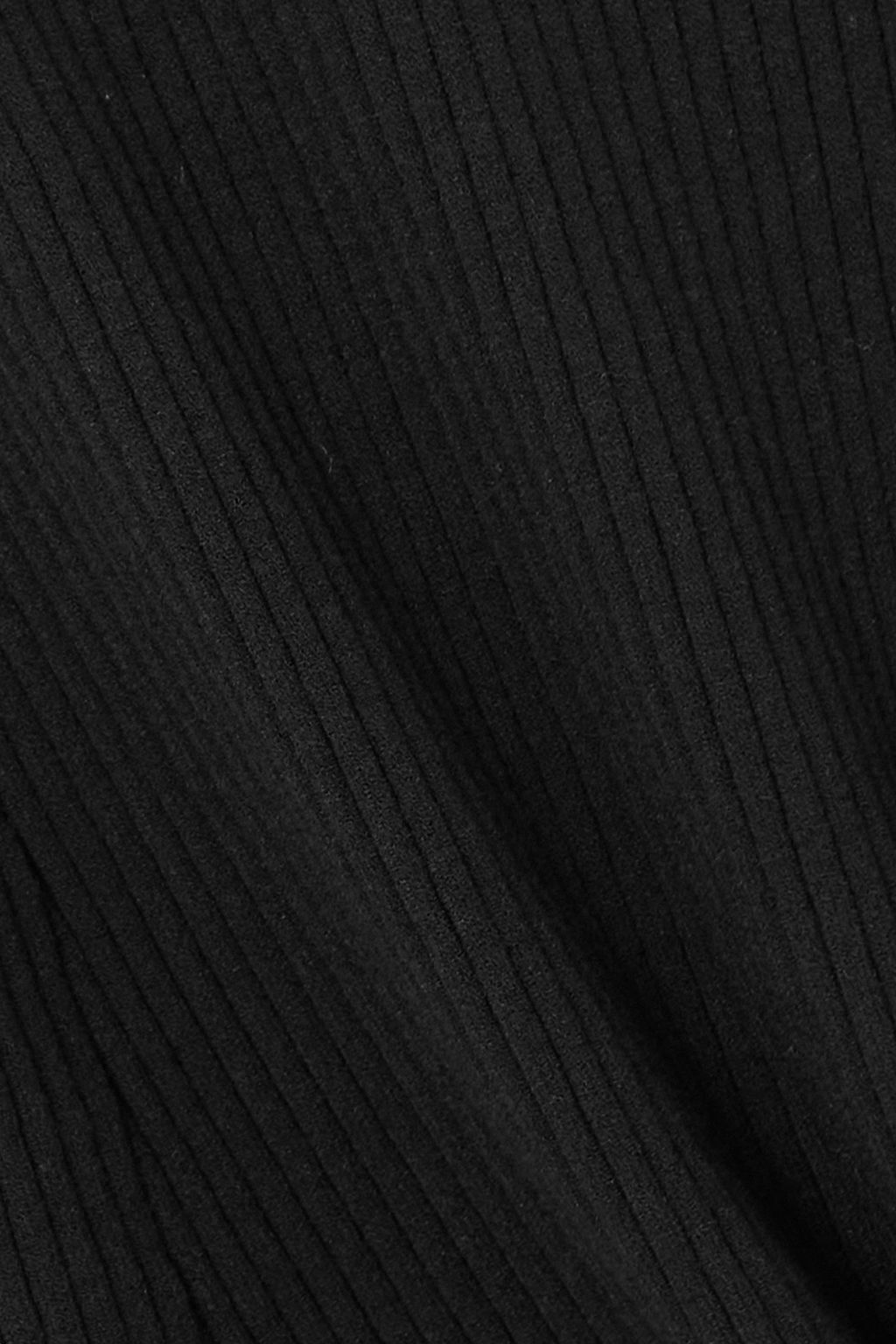 COURRÈGES Ribbed-knit mini dress