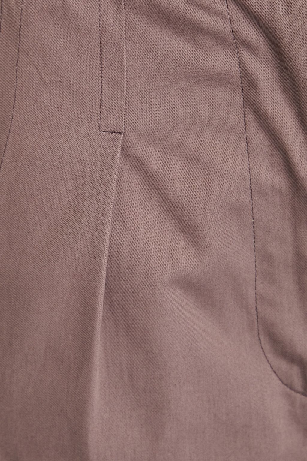 ACNE STUDIOS بنطلون قصير من التويل القطني بقصة أرجل واسعة ومزين بكسرات